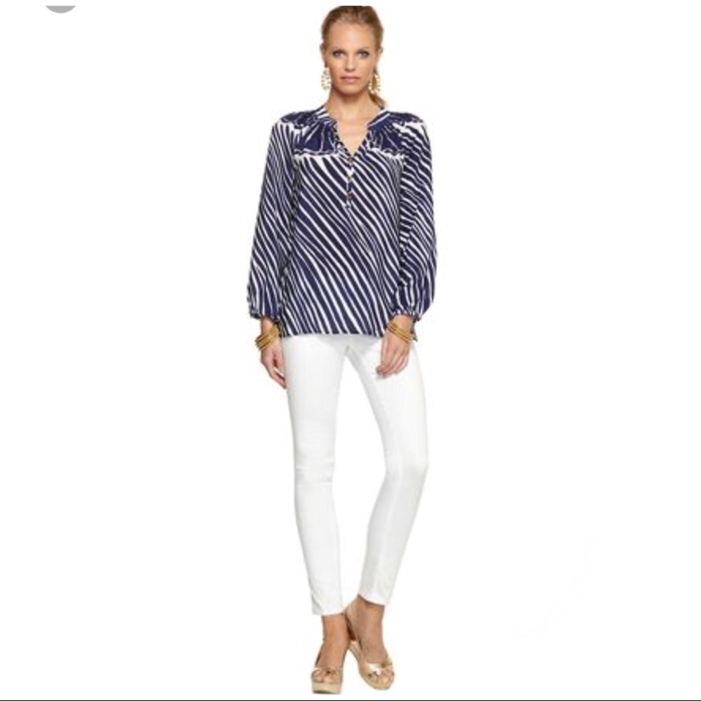 Lilly Pulitzer Navy Shimmy Shell Elsa